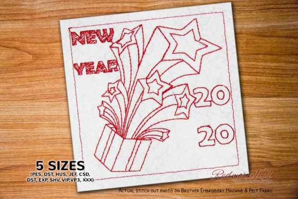 2020 Happy New Year Box Lineart Design Review