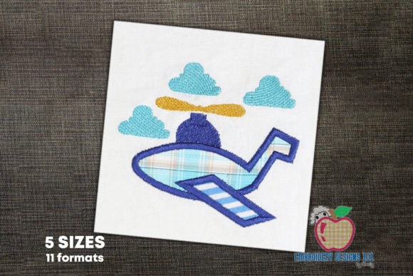 Aeroplane Applique Design Review for Small Business Merch