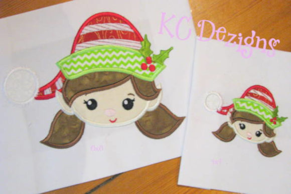 Cute Girl Elf Face: A Designer's Review of This Holiday Embroidery