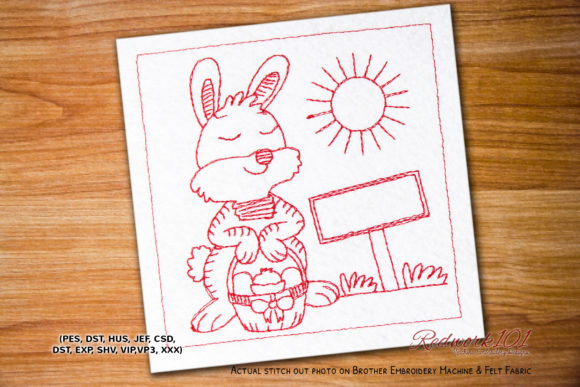 Easter Rabbit with Egg Redwork: A Business Design Review