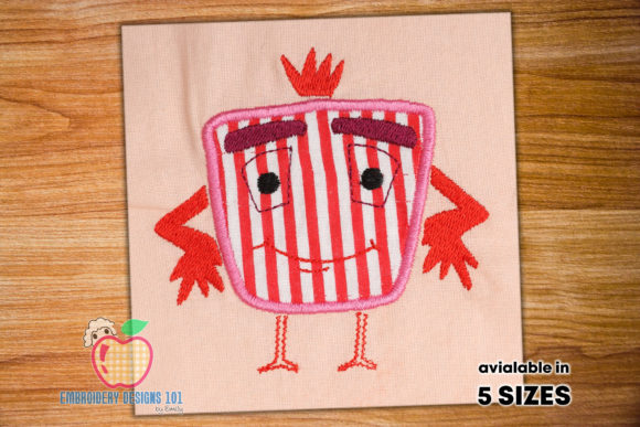 Funny Cartoon Boy Applique for Holiday Products