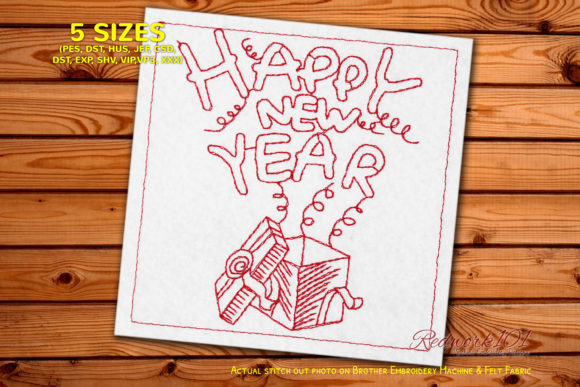 Happy New Year Gift Box Unboxing Redwork Review